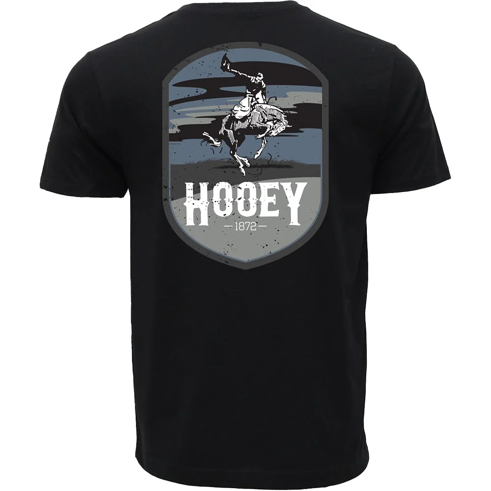 "Cheyenne" T-shirt Black w/Blue & Grey Logo