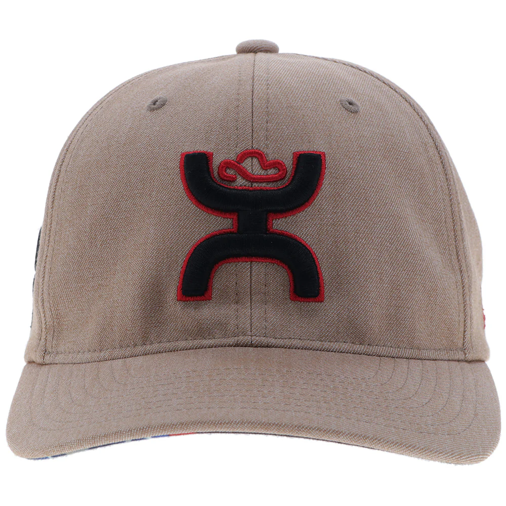 "Chris Kyle" Hat Tan w/Black & Red Hooey Logo - Image 4