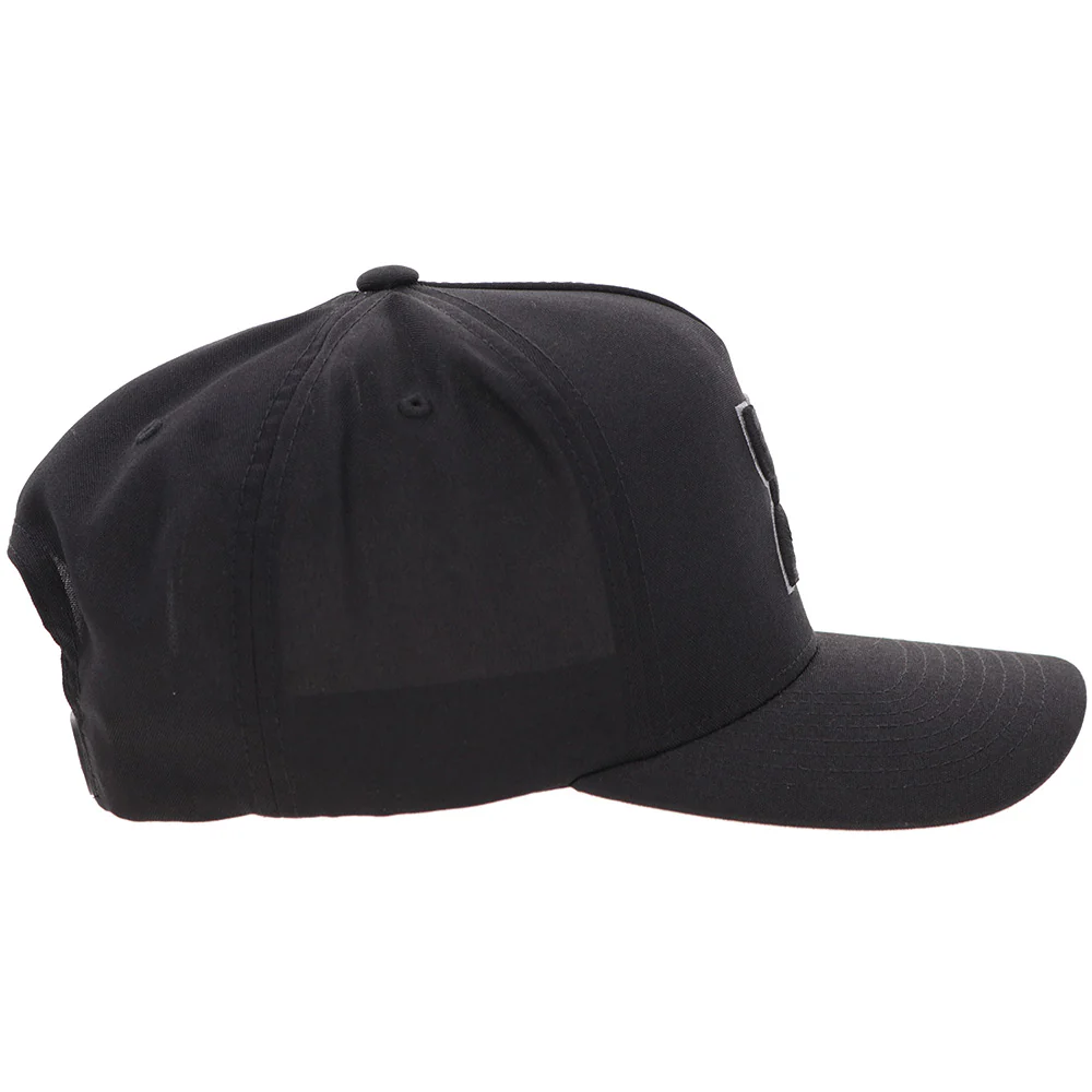"Classic" Black w/ White Hooey Golf Logo Hat - Image 3