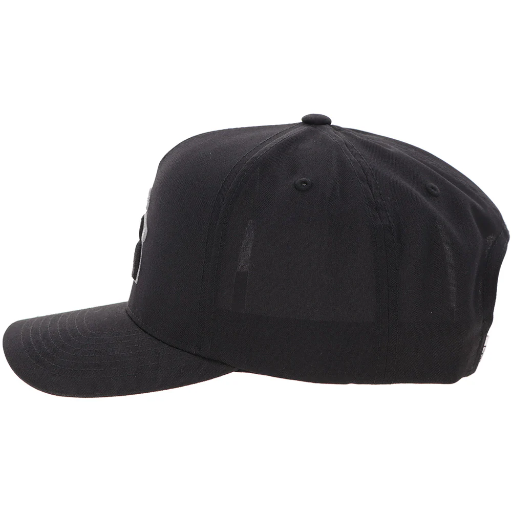 "Classic" Black w/ White Hooey Golf Logo Hat - Image 5
