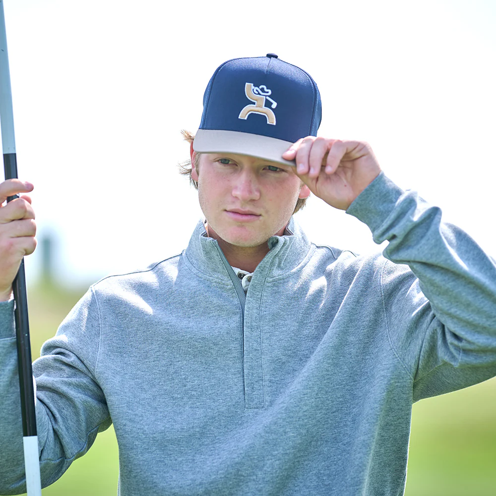 "Classic" Navy/Tan w/Hooey Golf Logo Hat - Image 6
