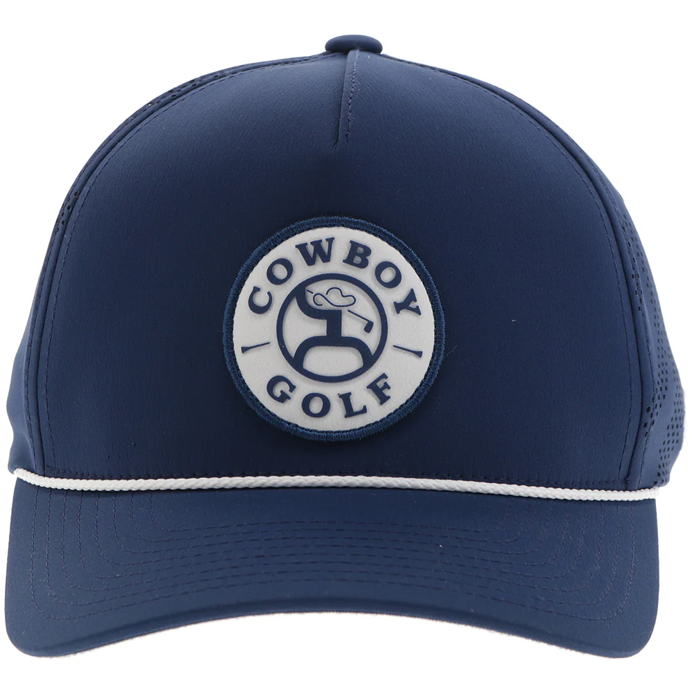 "Draw" Hat Navy w/White & Navy Circle Patch - Image 4