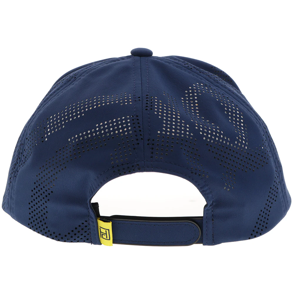 "Cowboy Golf" Hat Navy w/ Yellow Stitching - Image 2