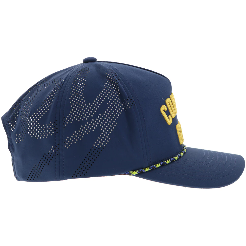 "Cowboy Golf" Hat Navy w/ Yellow Stitching - Image 3