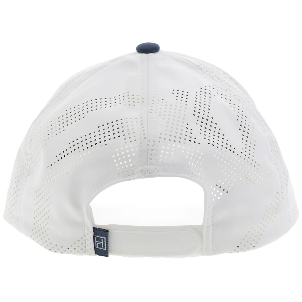 "Backswing" Hat Navy/White w/ Square Patch - Image 2