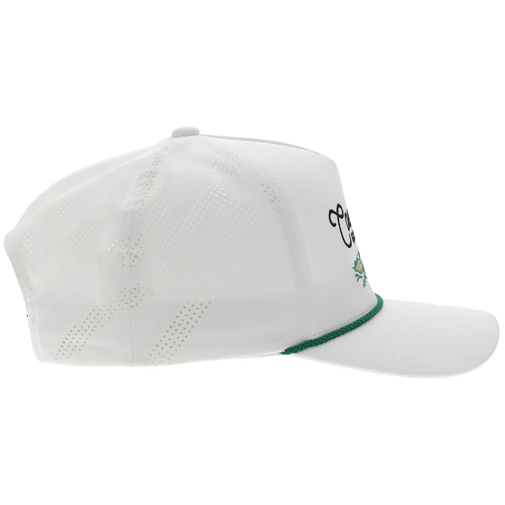 "Hooey Hills" Hat White w/Golf Course Landscape - Image 3