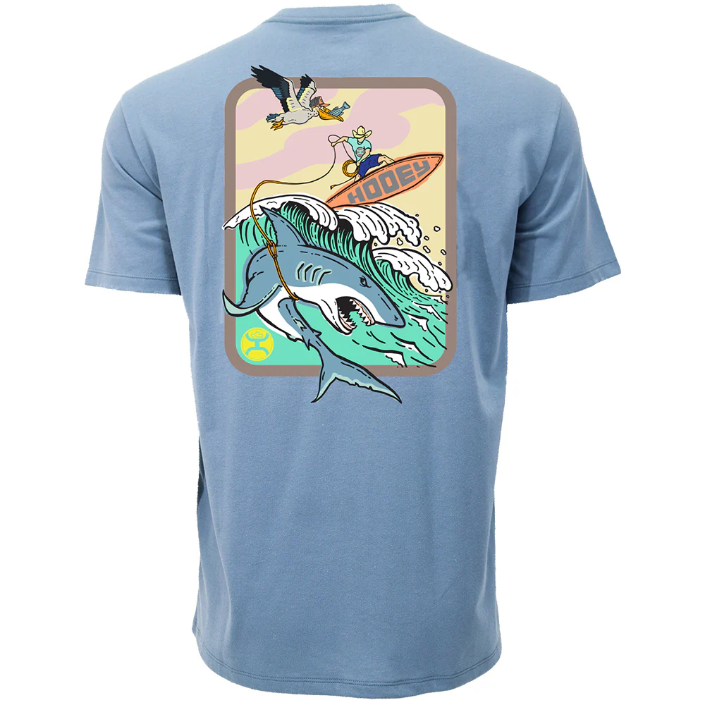 "Cowboy Surf" Dark Denim T-shirt