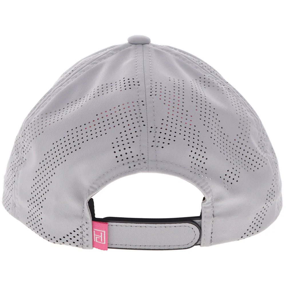 "Cowgirl Golf" Hat Grey w/Pink - Image 2