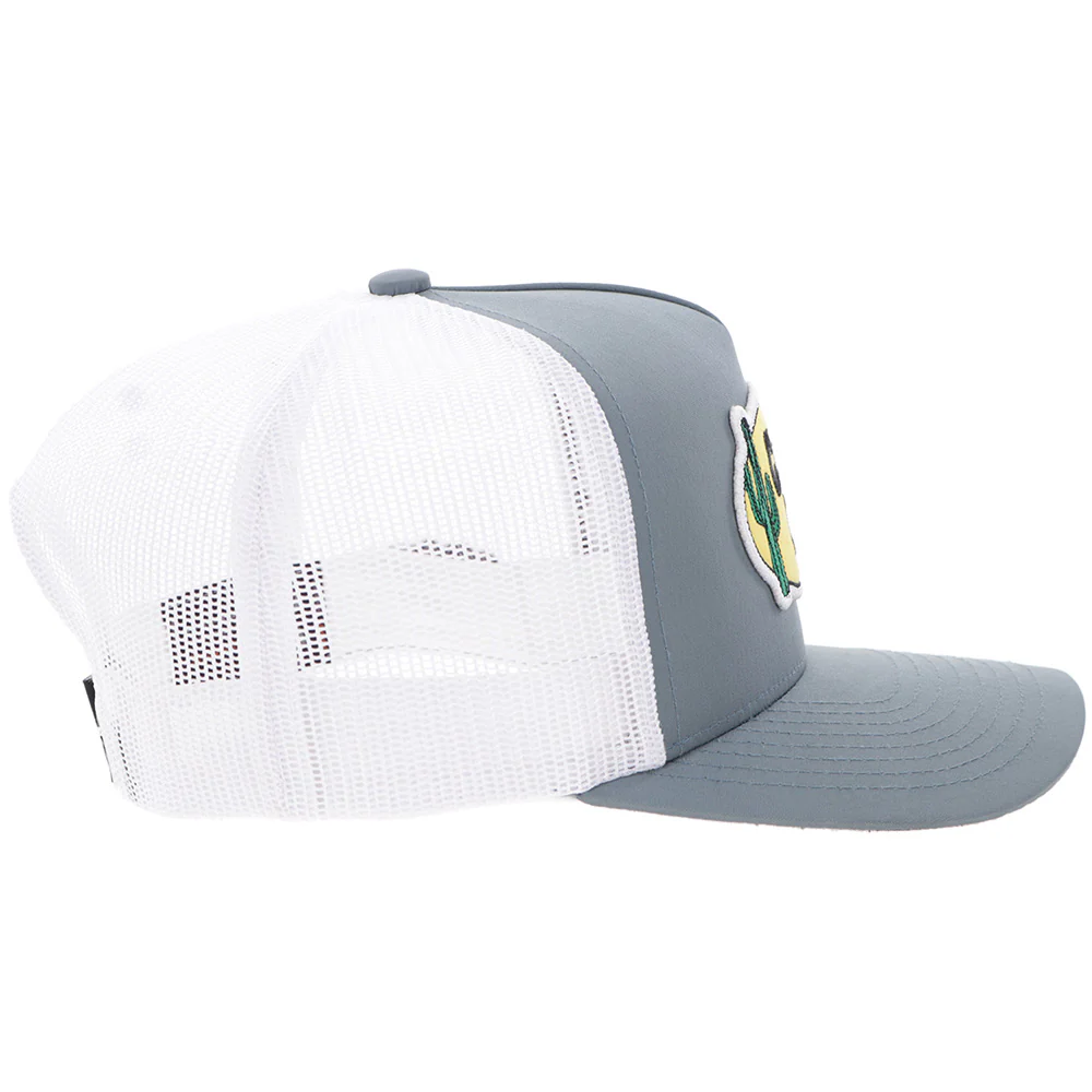 "CR122" Cactus Ropes Hat Grey/White - Image 3