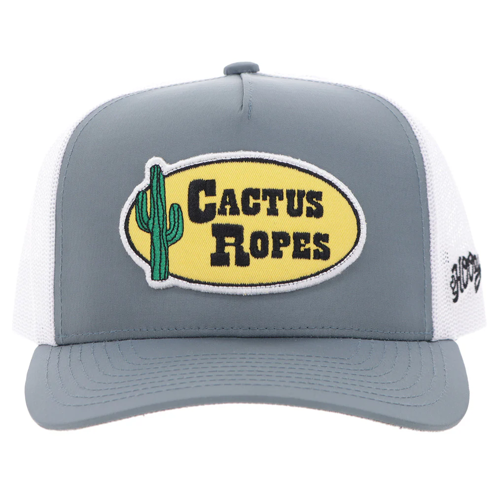 "CR122" Cactus Ropes Hat Grey/White - Image 4