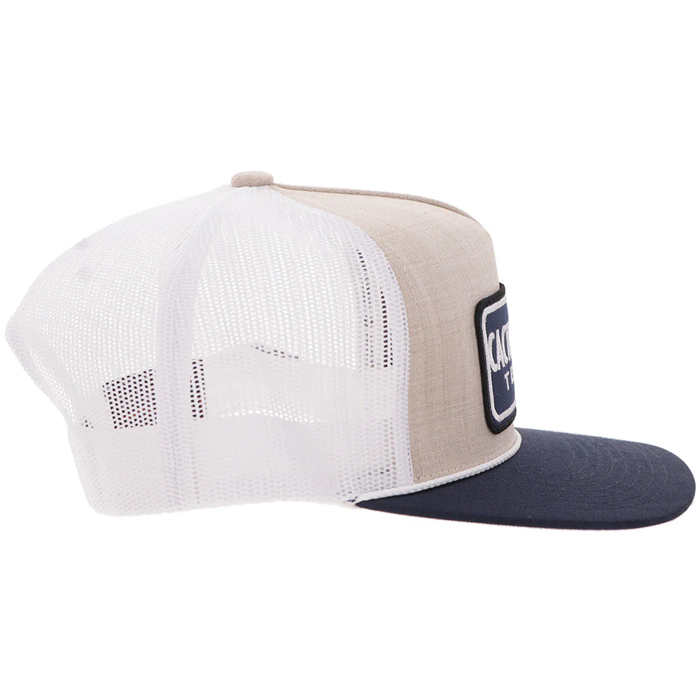 "CR124" Cactus Ropes Hat Cream/Blue - Image 3
