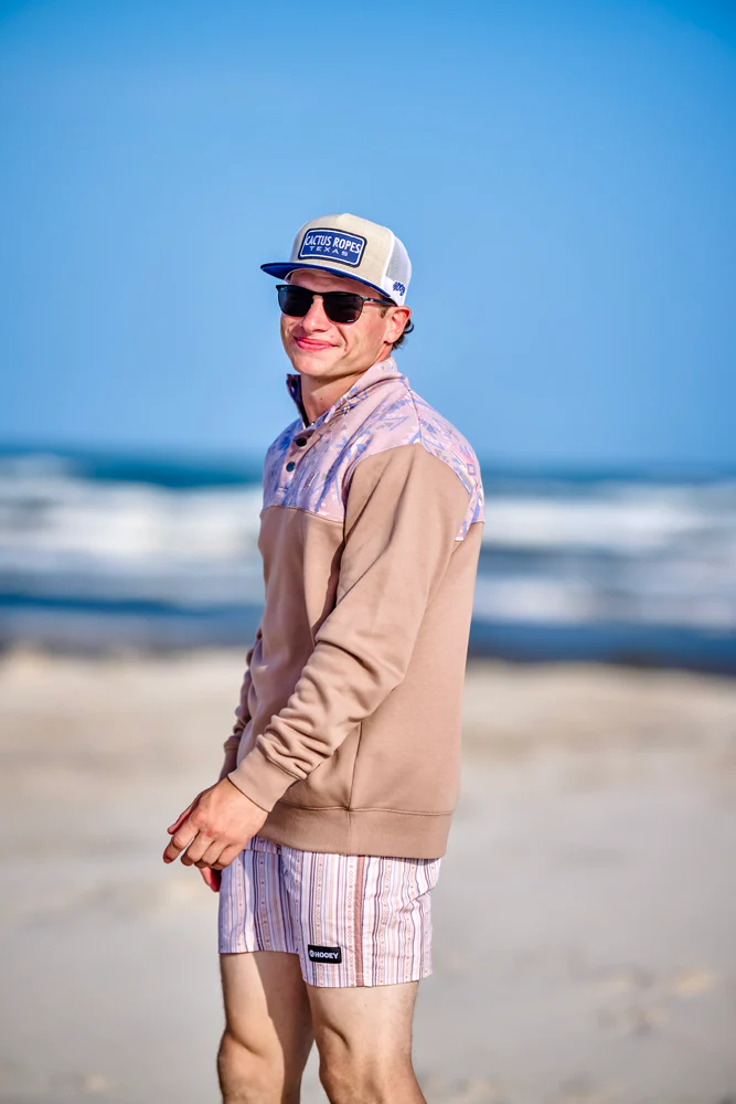 "CR124" Cactus Ropes Hat Cream/Blue - Image 7
