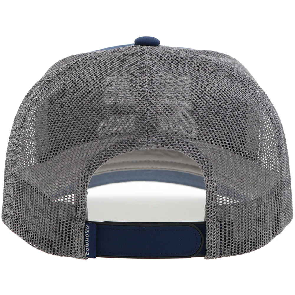 "Dallas Cowboys" Hat Navy/Grey w/Script Logo - Image 2