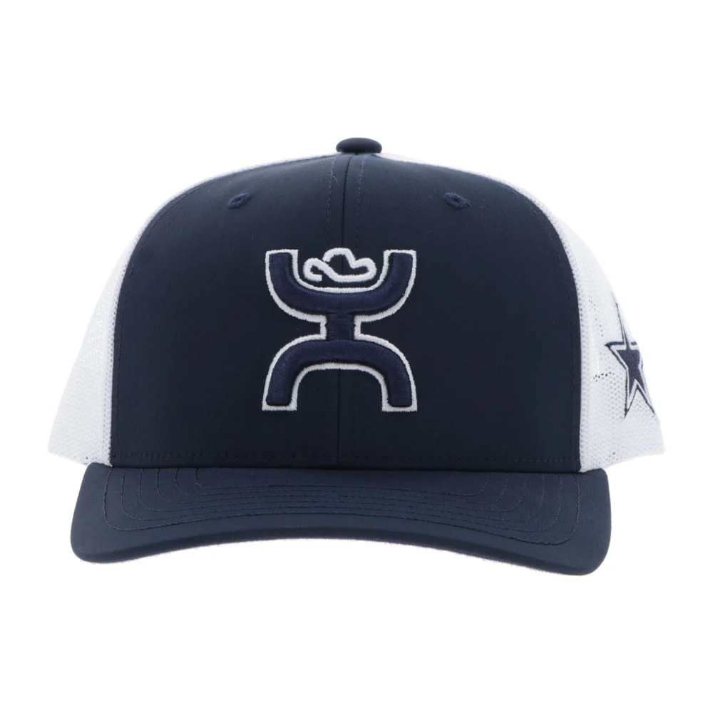 "Dallas Cowboys" Hat Navy/White w/Hooey Logo - Image 4