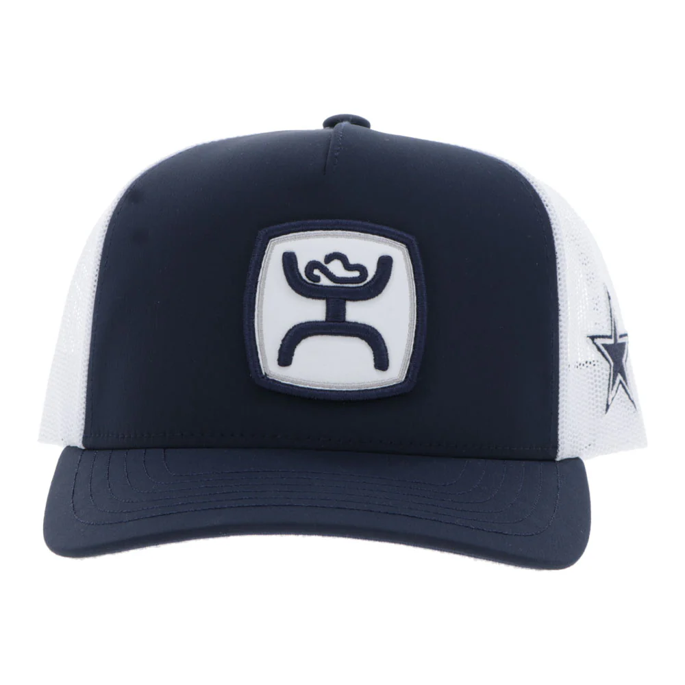 "Dallas Cowboys" Hat Navy/White w/Hooey Patch - Image 3