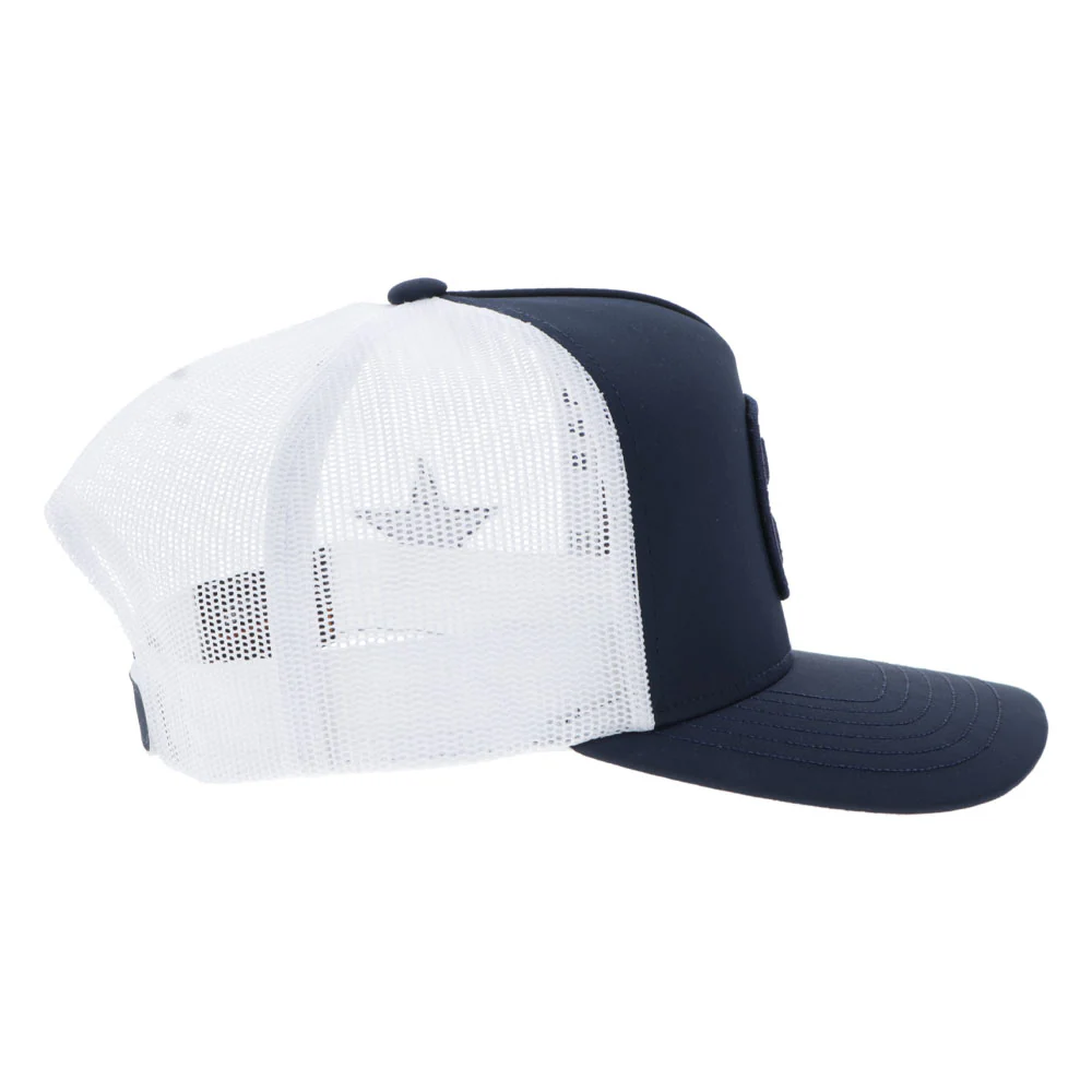 "Dallas Cowboys" Hat Navy/White w/Hooey Patch - Image 4
