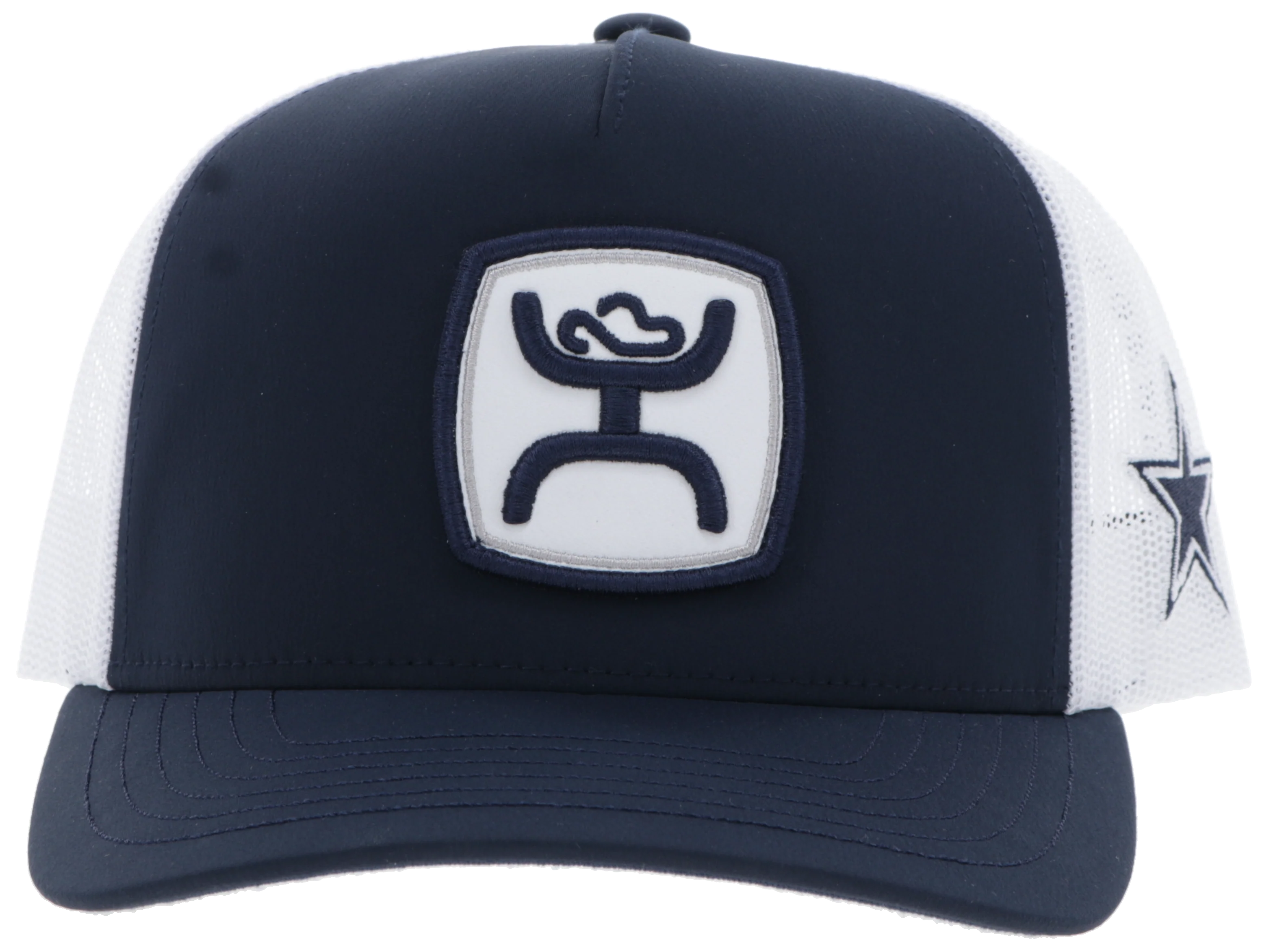 "Dallas Cowboys" Hat Navy/White w/Hooey Patch - Image 6