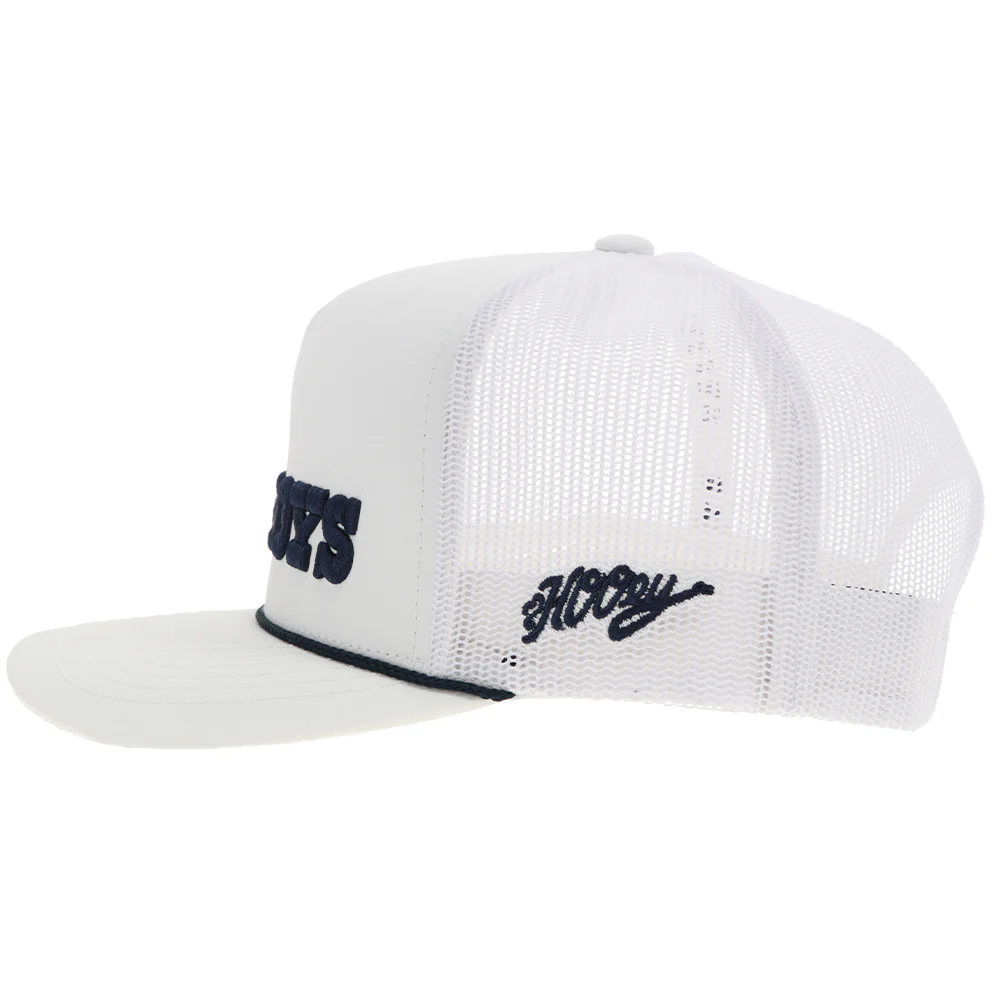 "Dallas Cowboys" Hat White w/Blue Cowboys Logo - Image 5