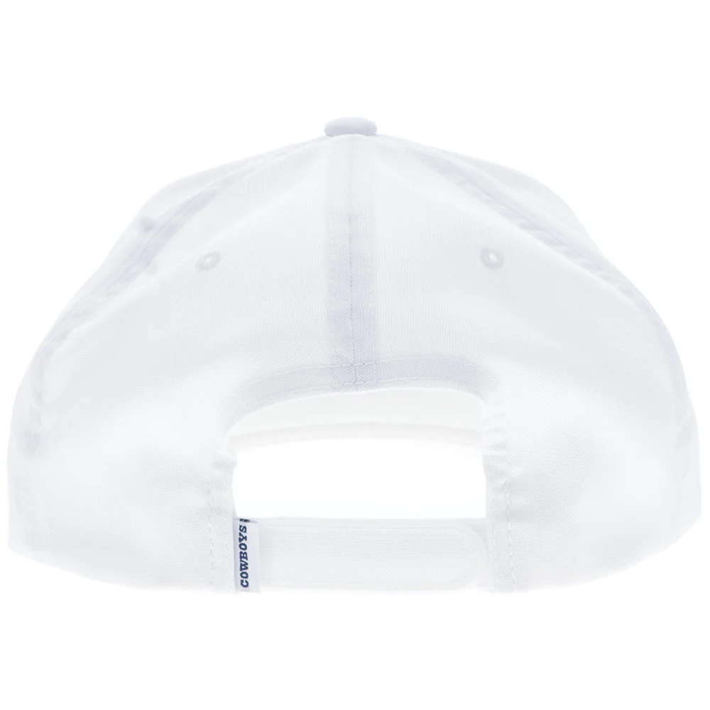 "Dallas Cowboys" Hat White w/Navy Logo - Image 3
