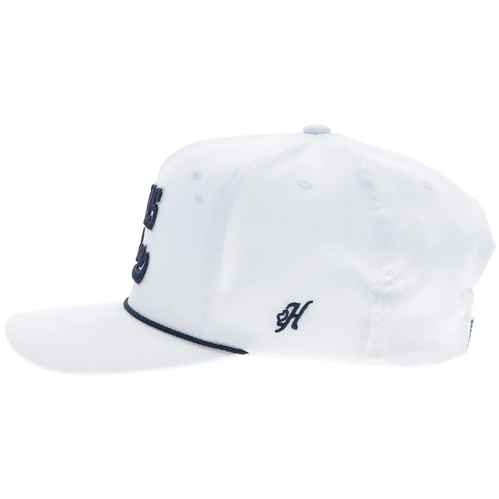 "Dallas Cowboys" Hat White w/Navy Logo - Image 4