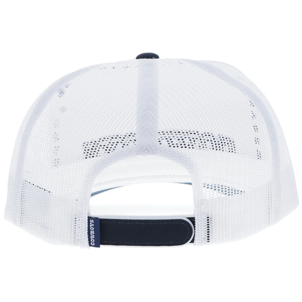 "Dallas Cowboys" Hat White w/Navy Logo - Image 2