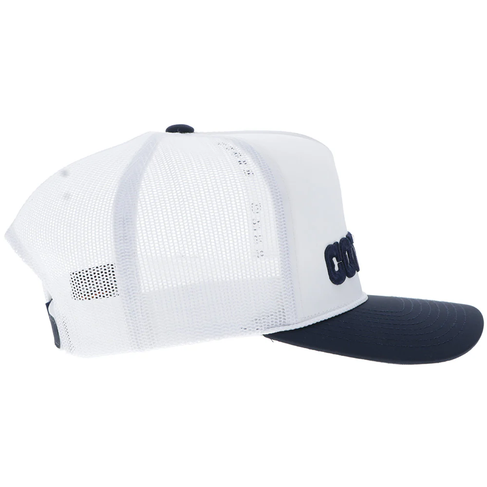 "Dallas Cowboys" Hat White w/Navy Logo - Image 3