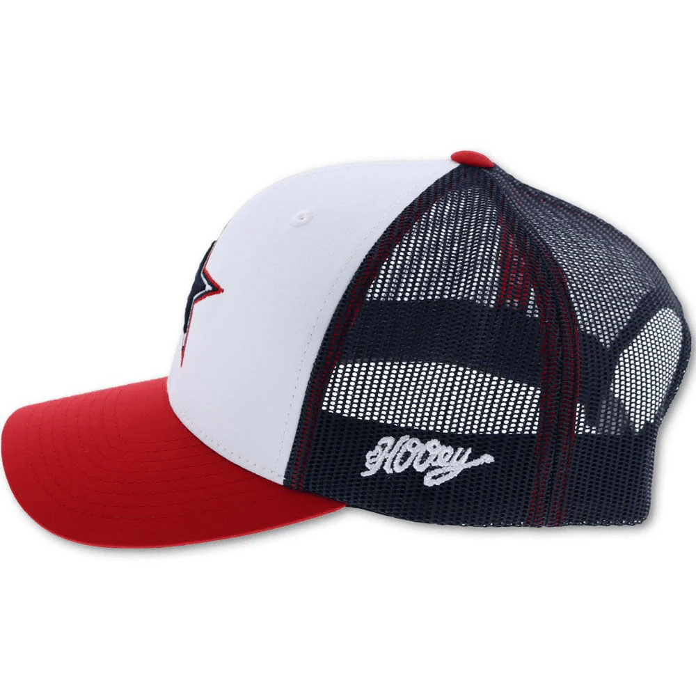 "Dallas Cowboys" Hat w/ Star Logo (Red/White/Blue) - Image 3