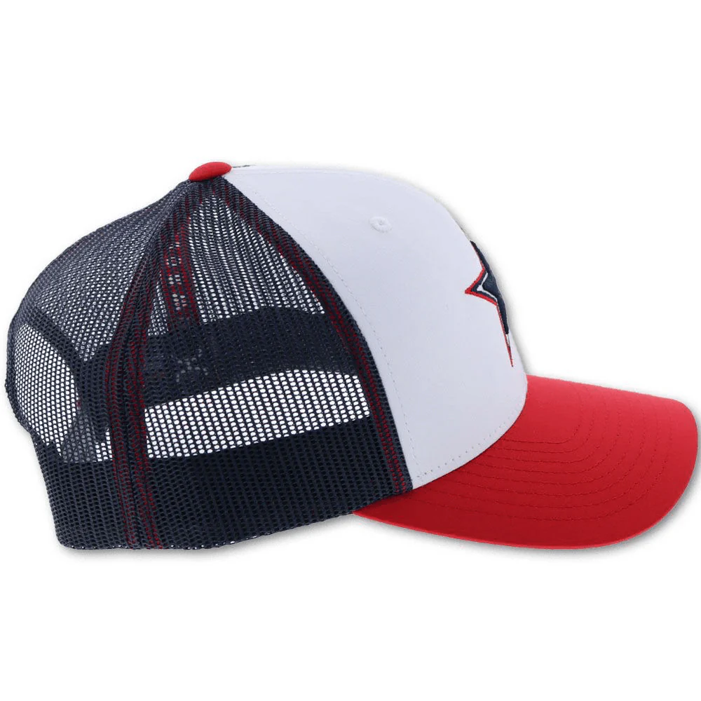 "Dallas Cowboys" Hat w/ Star Logo (Red/White/Blue) - Image 4