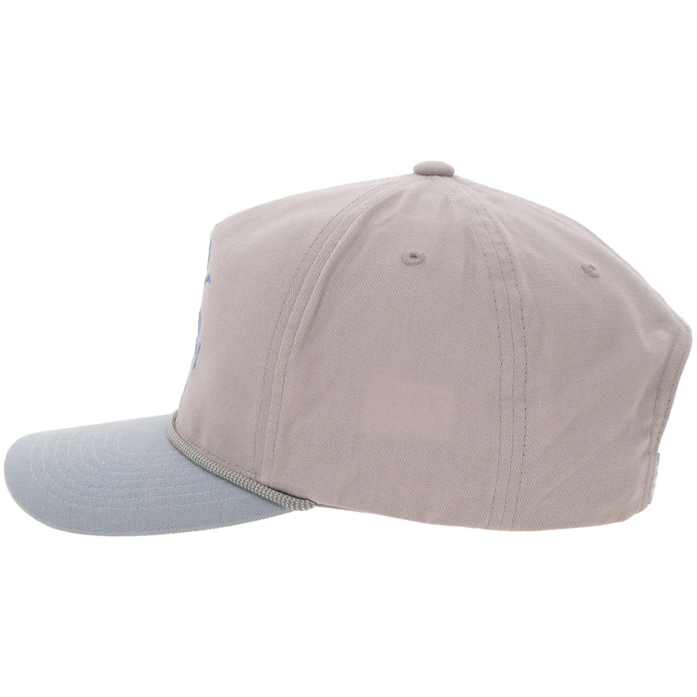 "Decoy" Hat Grey w/Light Blue Logo - Image 3