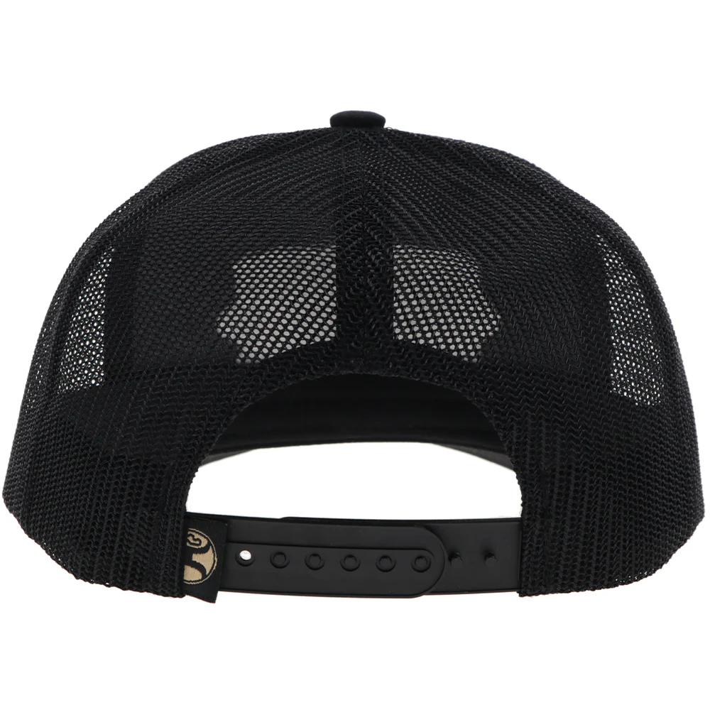 "Diamond" Hat Black w/Light Blue/Black/ White Patch - Image 2