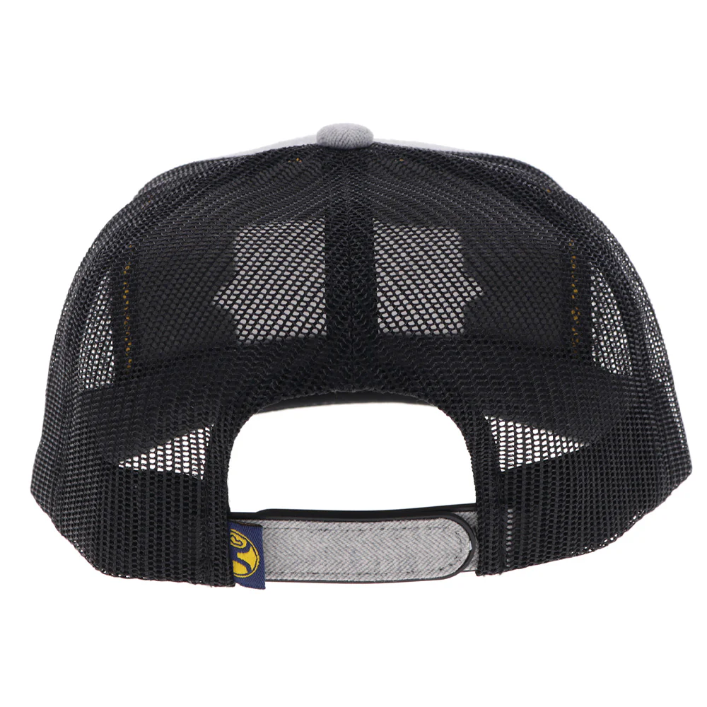 "Diamond" Hooey Hat Grey & Black w/Patch - Image 2