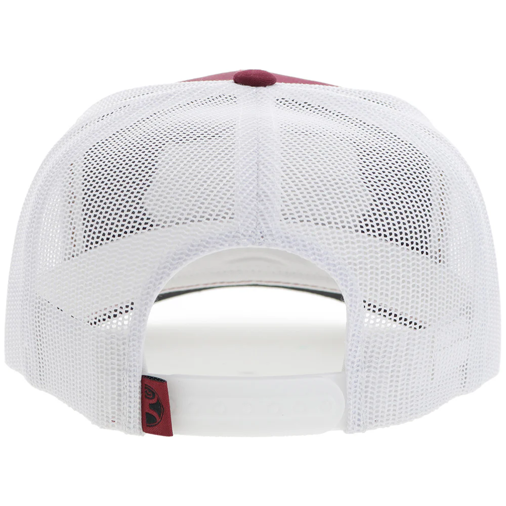 "Diamond" Hooey Hat Red/White w/Black/White/Tan Patch - Image 2