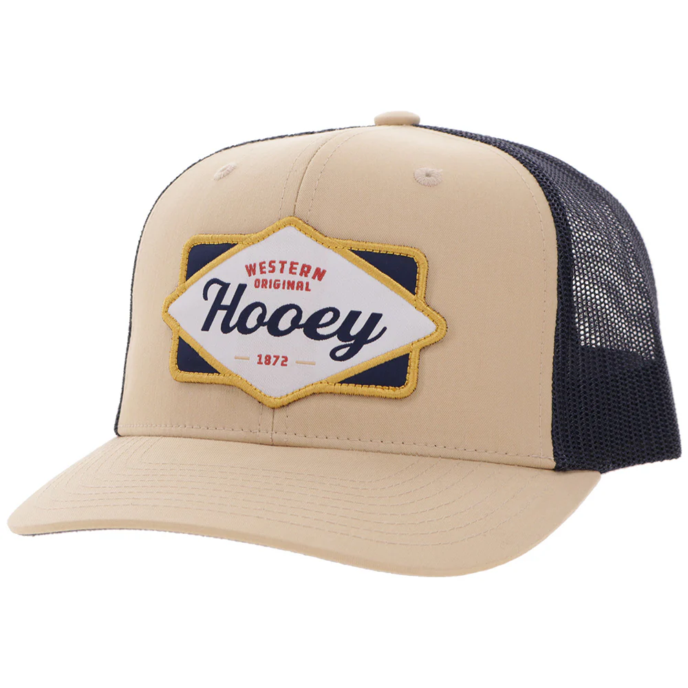 "Diamond" Hooey Hat Tan/Navy