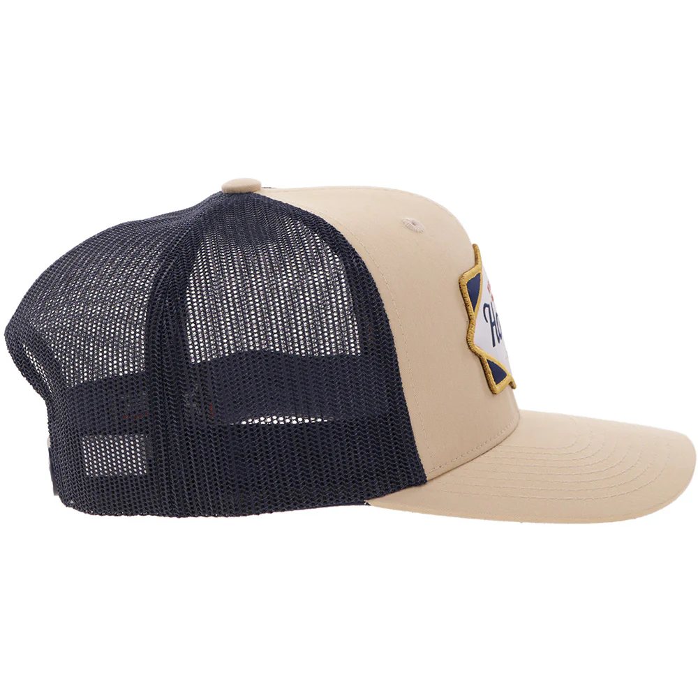 "Diamond" Hooey Hat Tan/Navy - Image 3