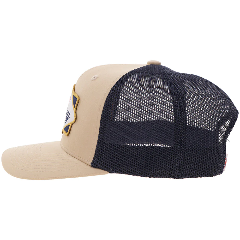 "Diamond" Hooey Hat Tan/Navy - Image 5