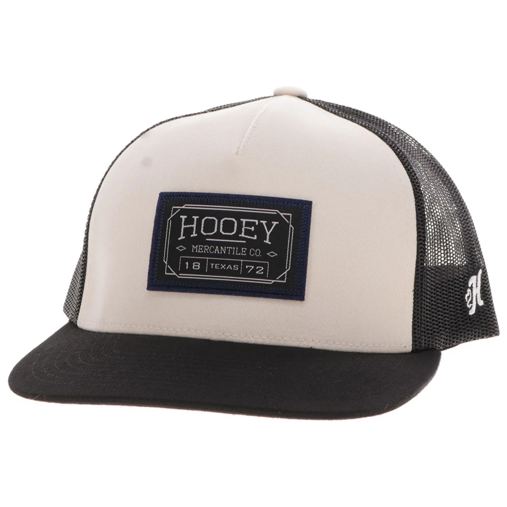 "Doc" Hat Tan/Black w/Rectangle Patch