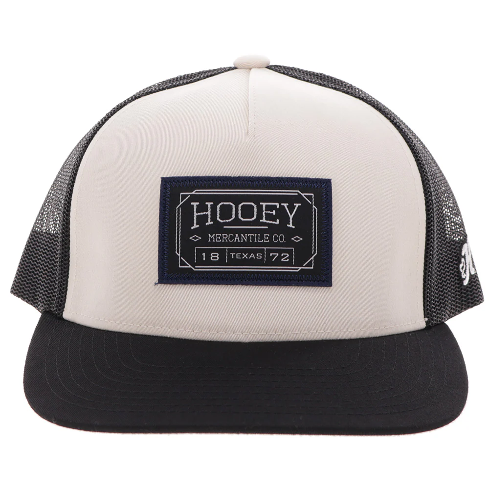 "Doc" Hat Tan/Black w/Rectangle Patch - Image 4