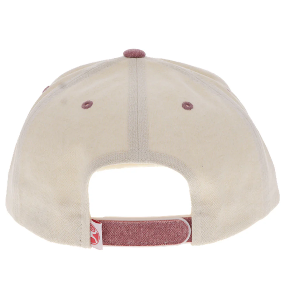 "Doc" Hat White & Maroon - Image 2