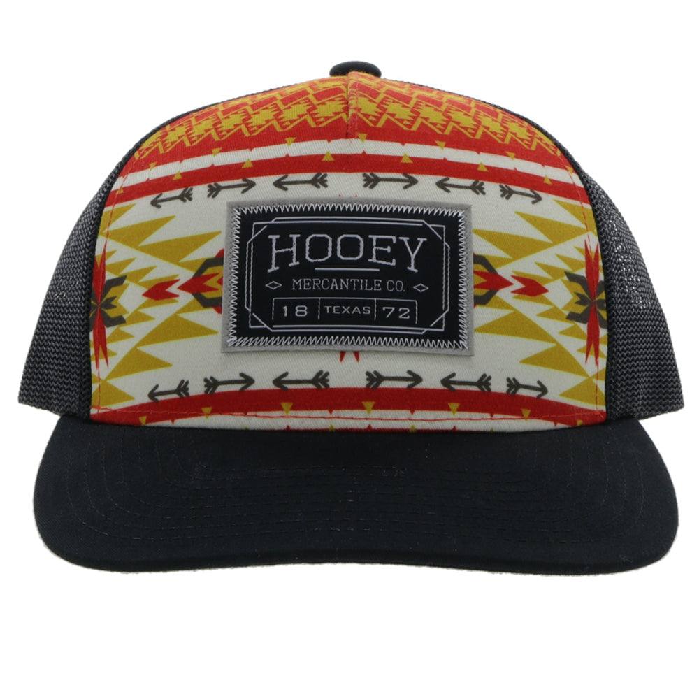 "Doc" Red/Yellow/White/Black Aztec Print Hat - Image 5
