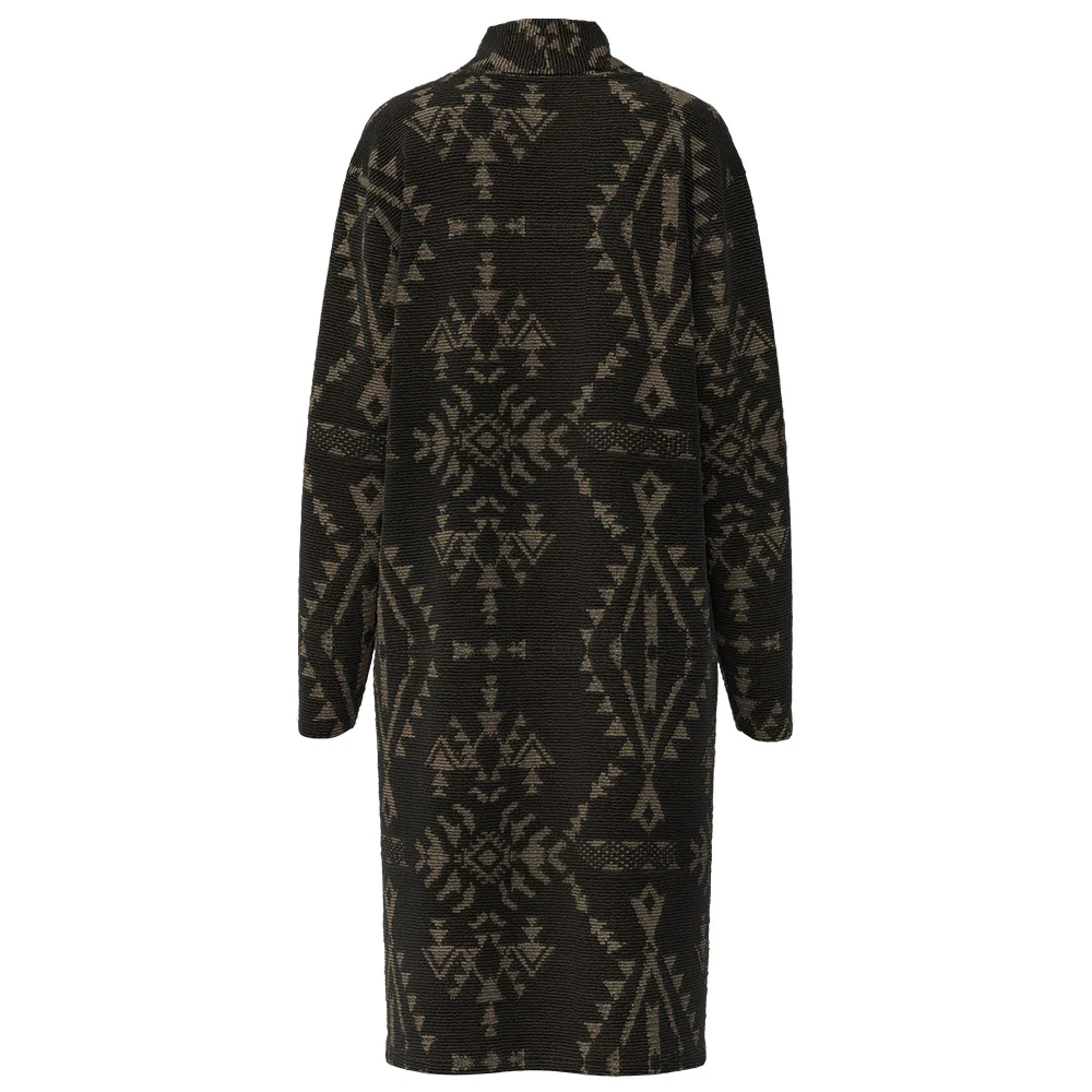 "Driskill" Duster Brown w/Tan Aztec - Image 2