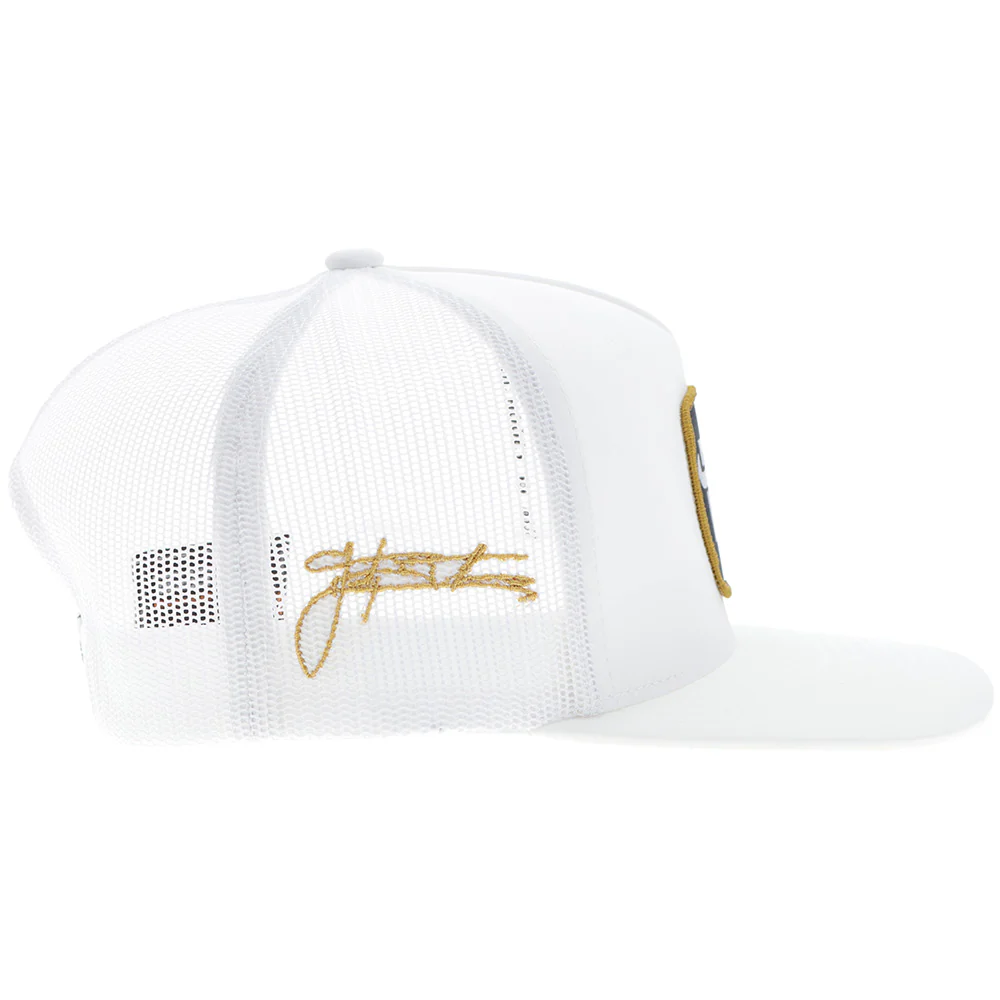 Dusty Tuckness White Hat w/Hooey Logo - Image 3