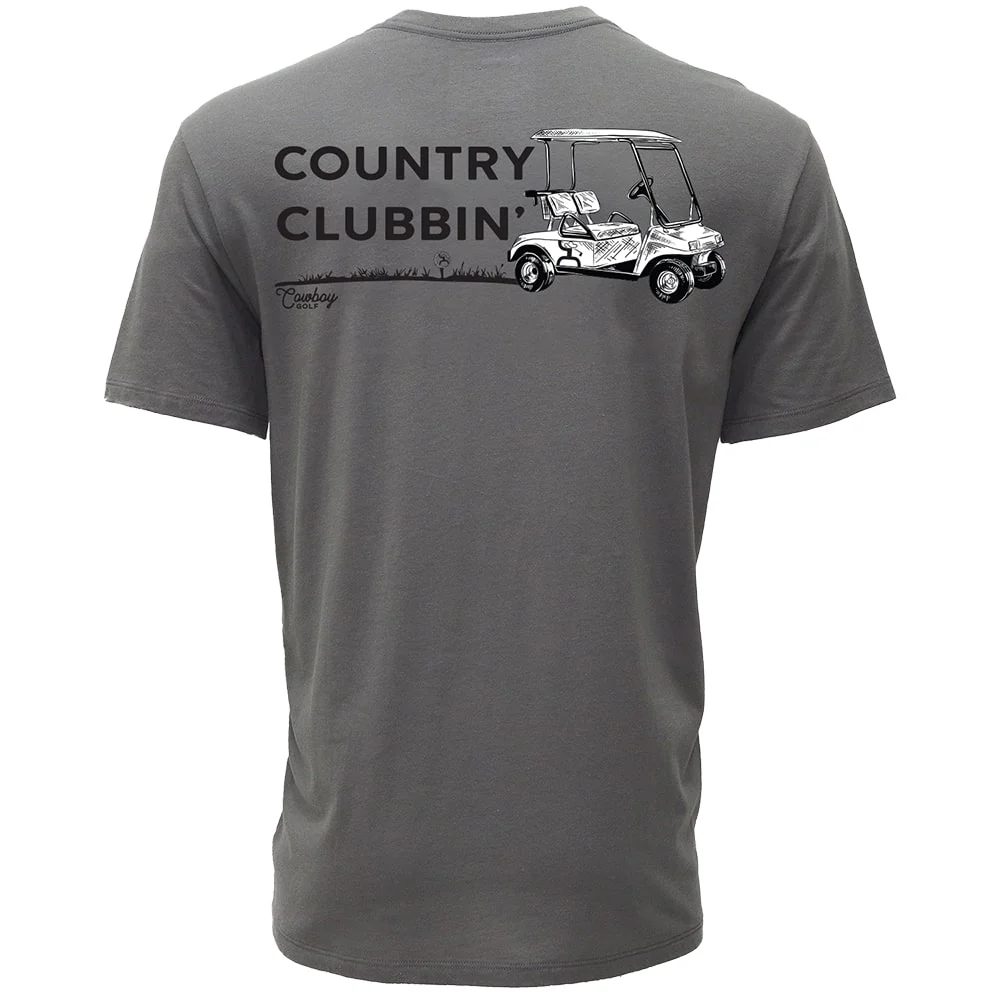 "Easy Ridin' " Grey Cowboy Golf T-shirt