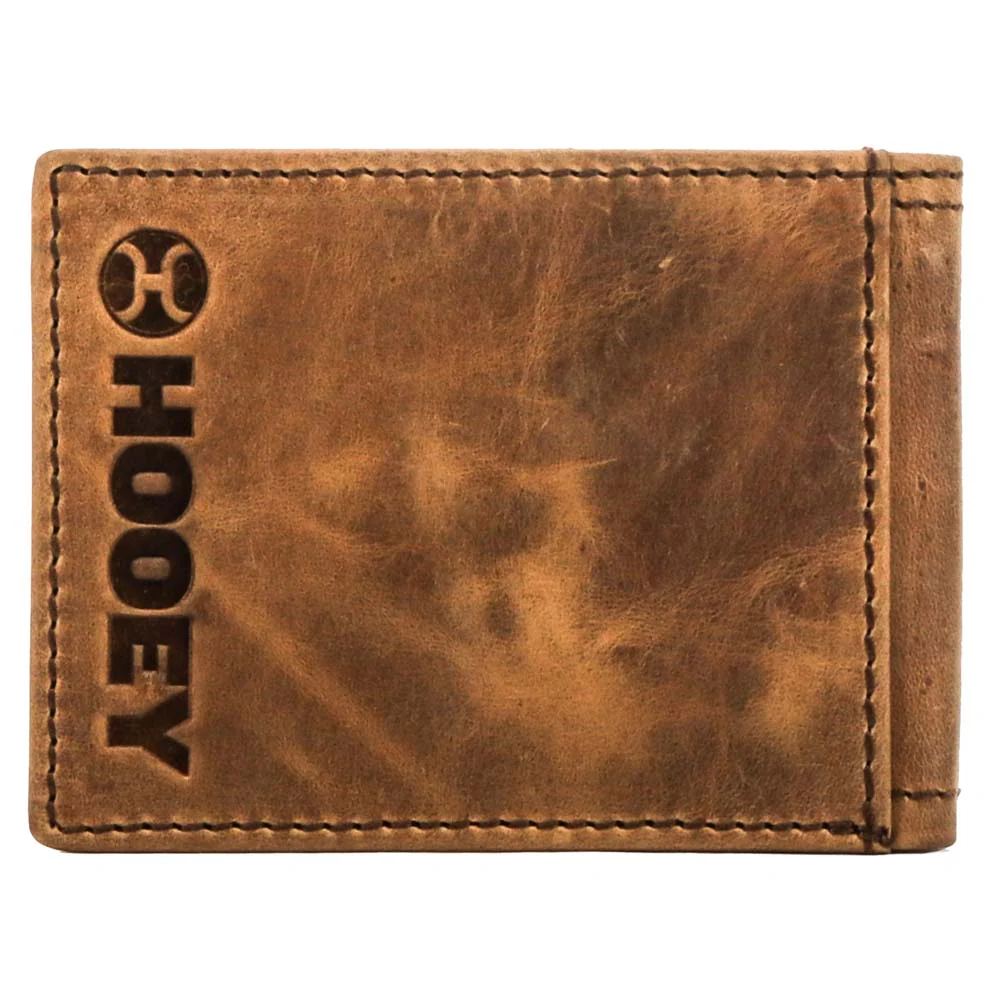 "Hooey Original" Front Pocket Bifold Wallet Tan w/ Sunset Serape Print - Image 2