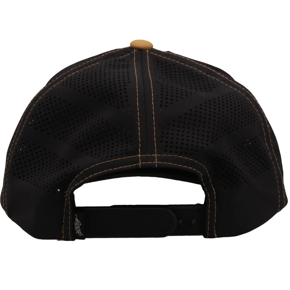 "Graphite" Tan/Black w/black & White Diamond Patch Hat - Image 2