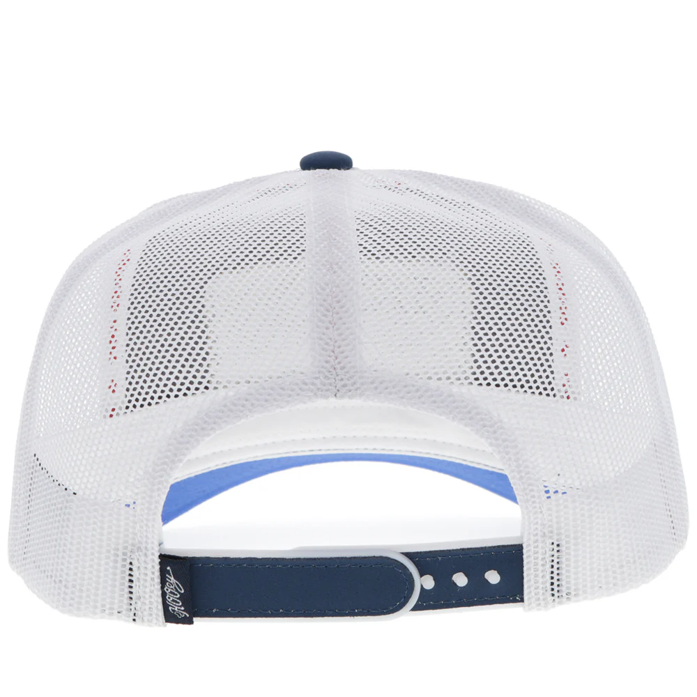 "Gruene Hall" Hat Navy/White w/Red/ Navy & Yellow Patch - Image 2