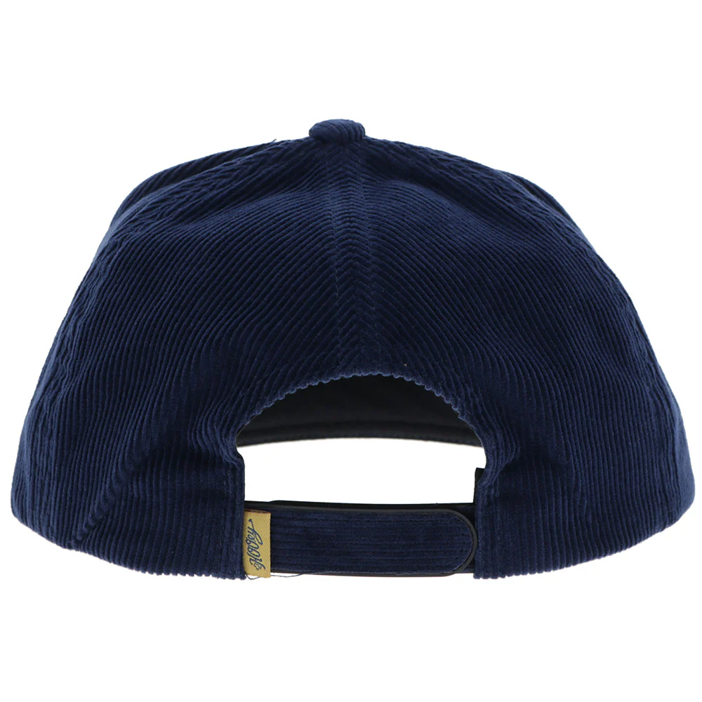 "Gruene Hall" Hat Navy Corduroy w/Gold Embroidery - Image 2