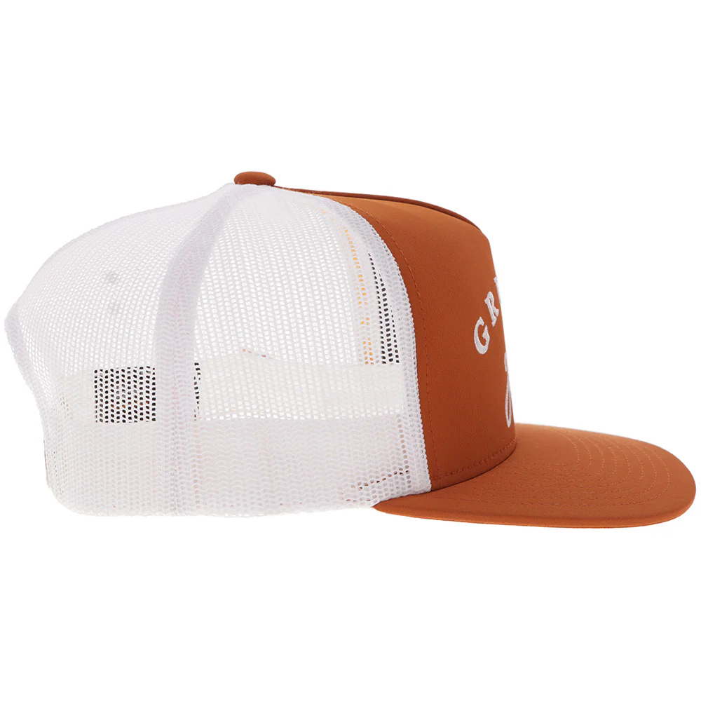 "Gruene Hall" Hat Orange/White - Image 3