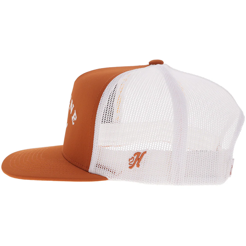 "Gruene Hall" Hat Orange/White - Image 5