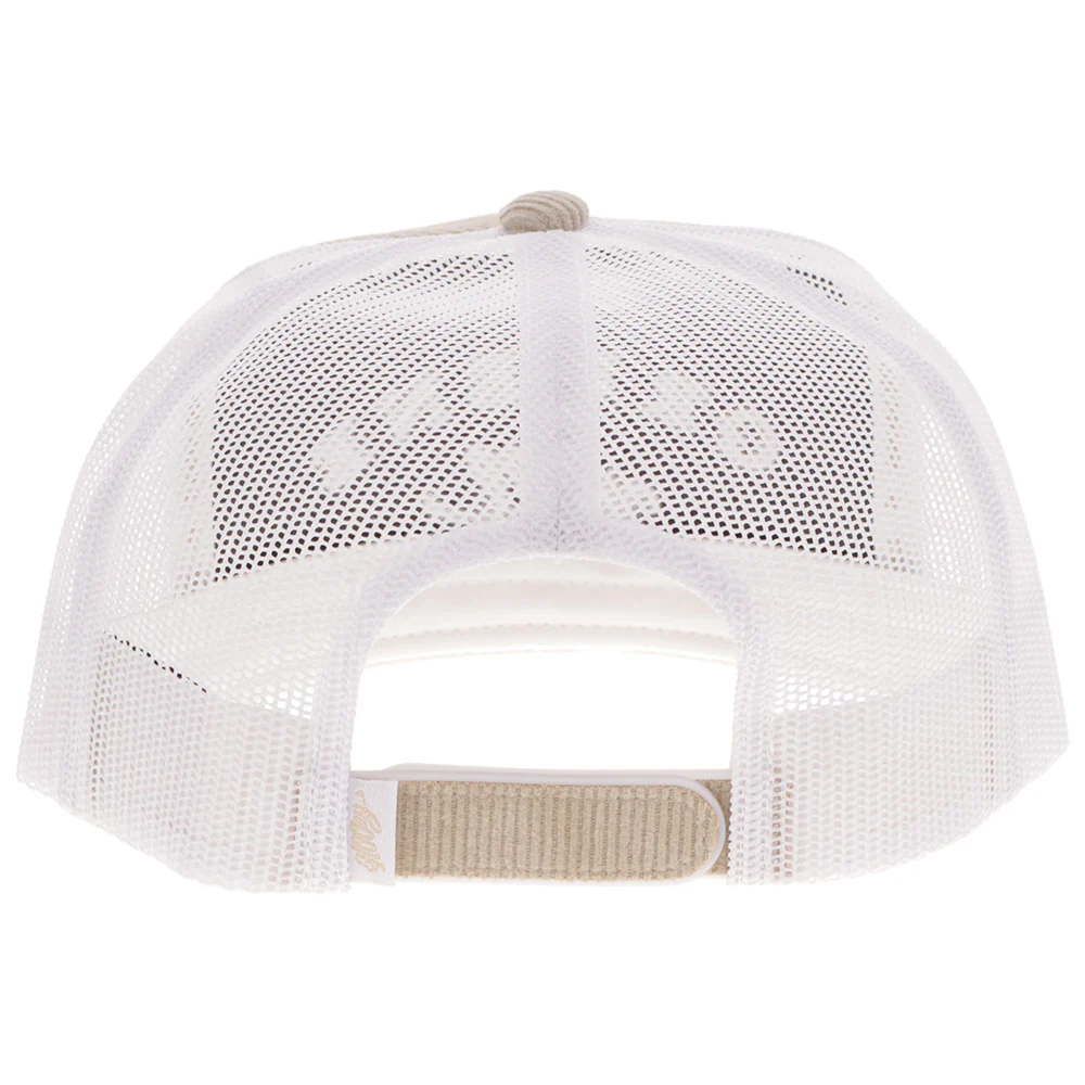 "Gruene Hall" Hat Tan Corduroy w/White Embroidery - Image 2