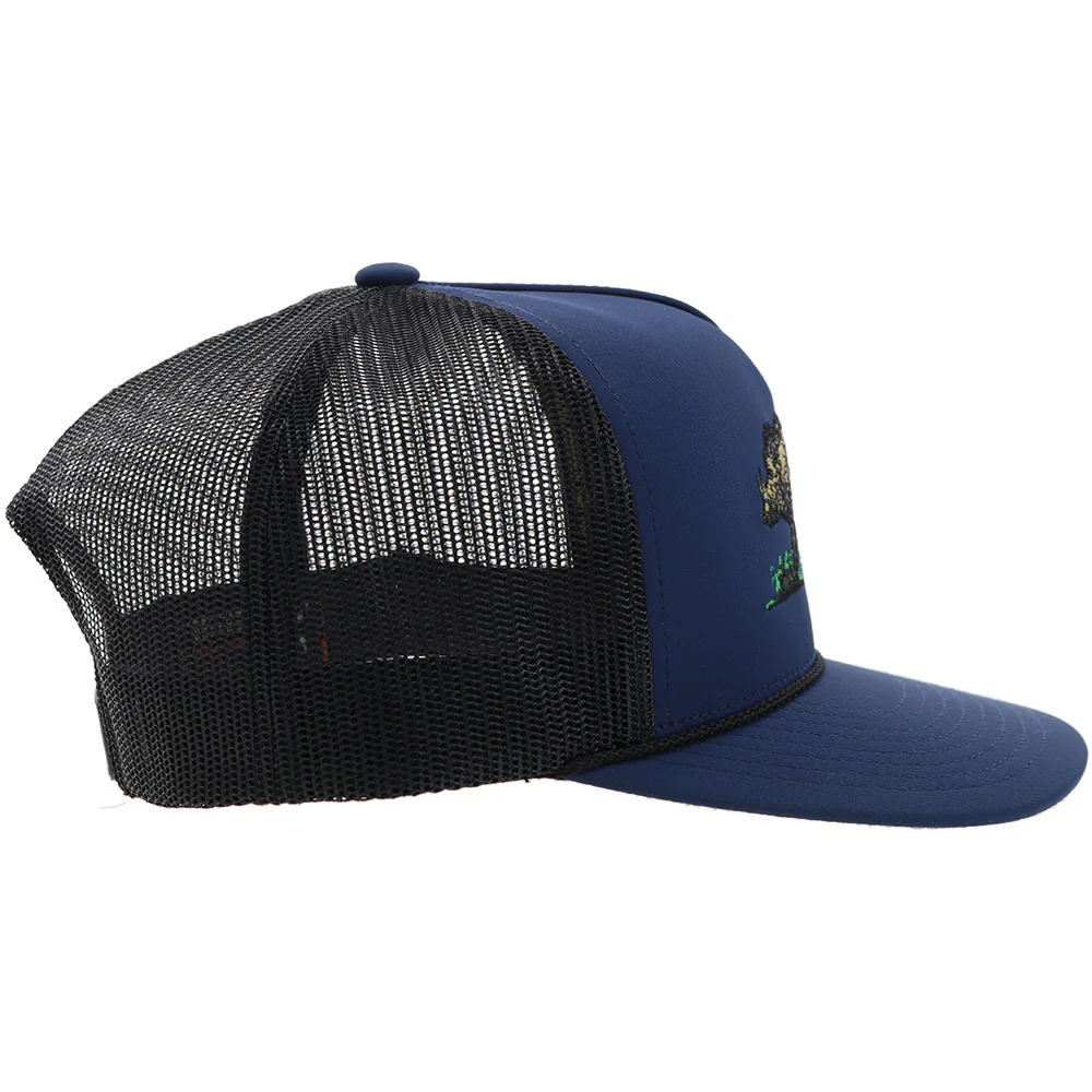 "Habitat" Hat Blue/Black w/Multi Color Hog Logo - Image 5